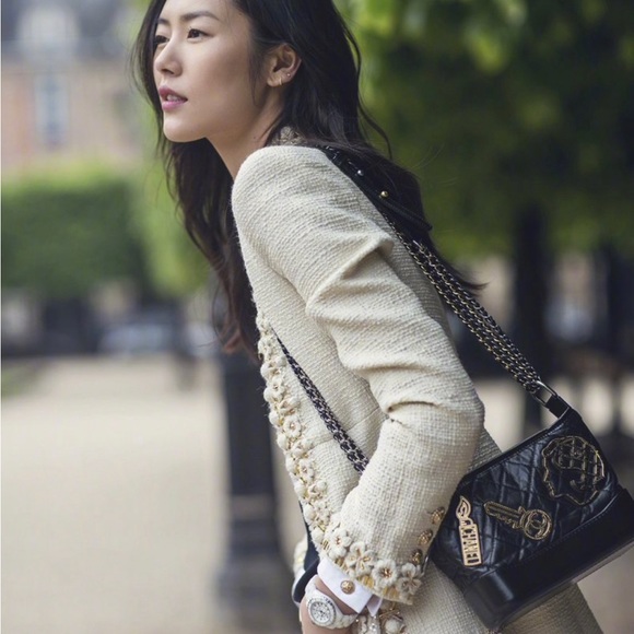 Limited Edition-Authentic NWT Chanel black Embellished small Gabrielle bag - Picture 1 of 12